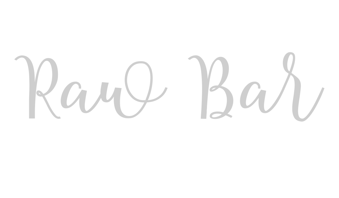 raw bar with oysters, lobster, crab, and clams fresh daily